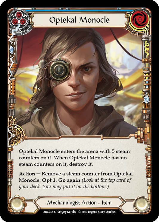 Optekal Monocle [ARC037] Unlimited Edition Rainbow Foil, Arcane Rising, Common, ARC037