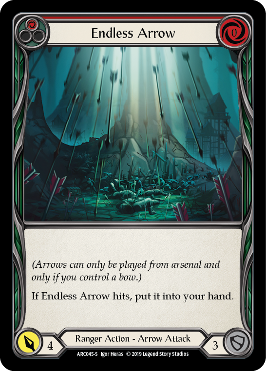 Endless Arrow [ARC045] Unlimited Edition Normal, Arcane Rising, Super Rare, ARC045