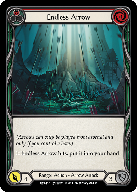 Endless Arrow [ARC045] Unlimited Edition Normal, Arcane Rising, Super Rare, ARC045