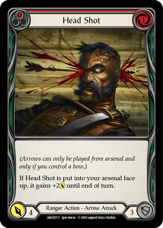 Head Shot (Red) [ARC057] 1st Edition Normal, Arcane Rising, Common, ARC057