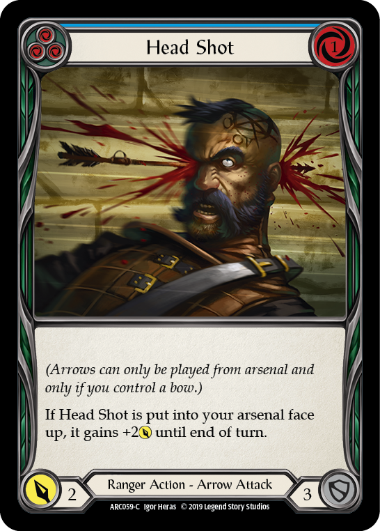 Head Shot (Blue) [ARC059] Unlimited Edition Normal, Arcane Rising, Common, ARC059