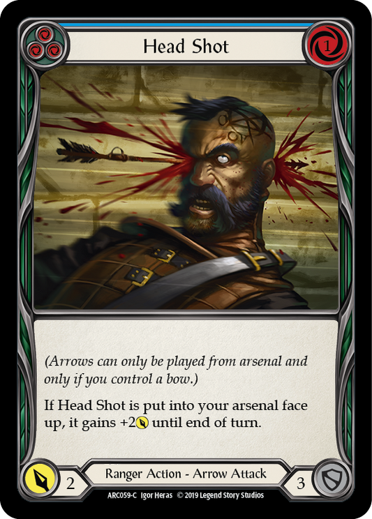 Head Shot (Blue) [ARC059] Unlimited Edition Normal, Arcane Rising, Common, ARC059