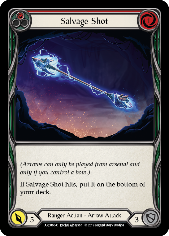 Salvage Shot (Red) [ARC066] Unlimited Edition Rainbow Foil, Arcane Rising, Common, ARC066