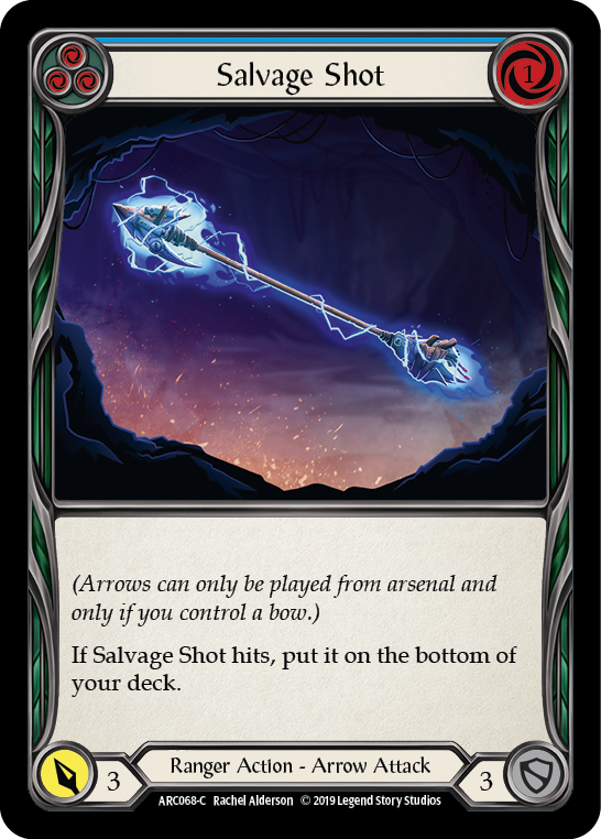 Salvage Shot (Blue) [ARC068] Unlimited Edition Rainbow Foil, Arcane Rising, Common, ARC068