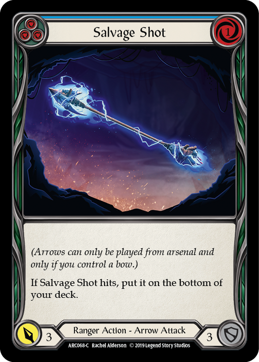 Salvage Shot (Blue) [ARC068] Unlimited Edition Rainbow Foil, Arcane Rising, Common, ARC068