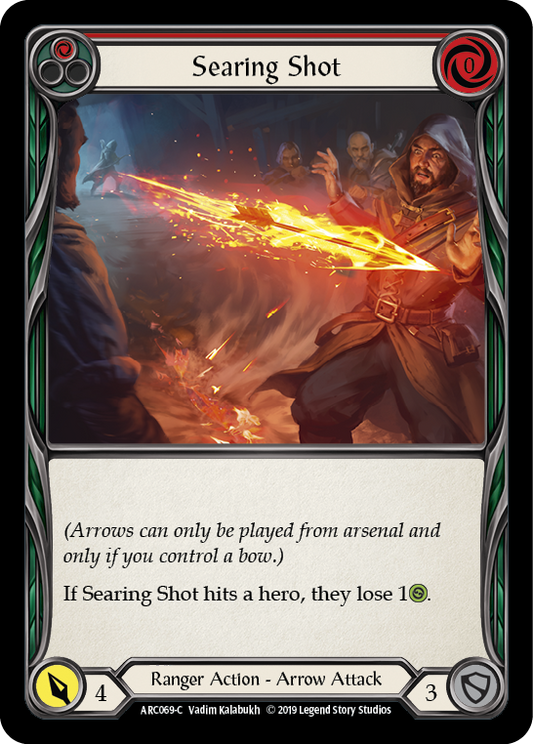 Searing Shot (Red) [ARC069] Unlimited Edition Rainbow Foil, Arcane Rising, Common, ARC069