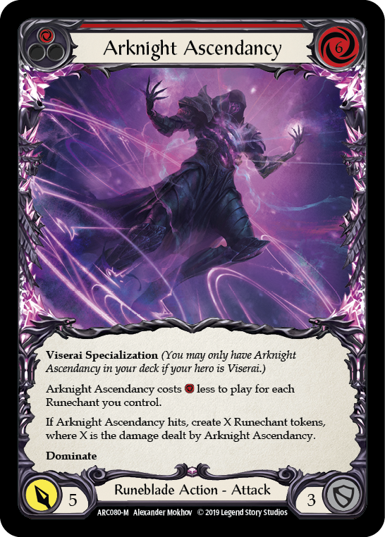 Arknight Ascendancy [ARC080] Unlimited Edition Rainbow Foil, Arcane Rising, Majestic, ARC080