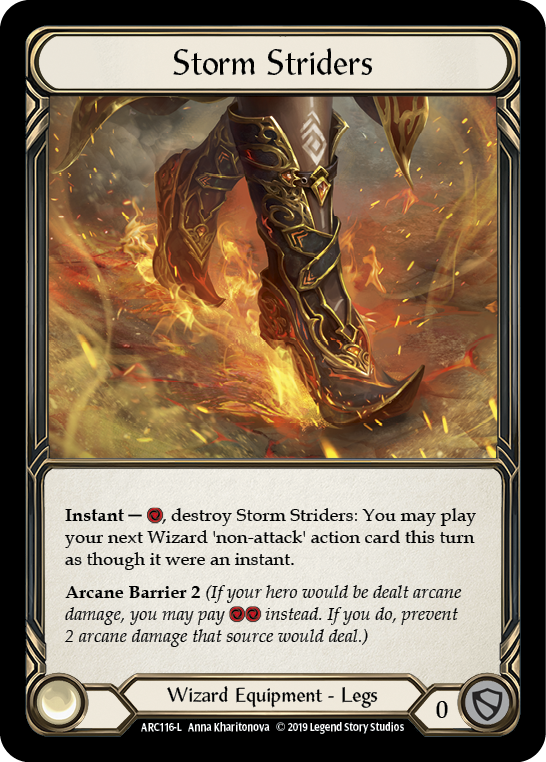 Storm Striders [ARC116] 1st Edition Cold Foil, Arcane Rising, Legendary, ARC116