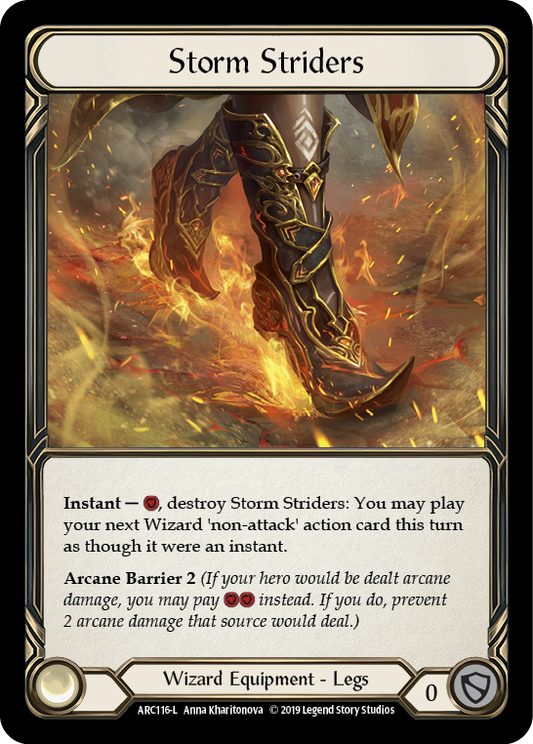 Storm Striders [ARC116] 1st Edition Cold Foil, Arcane Rising, Legendary, ARC116