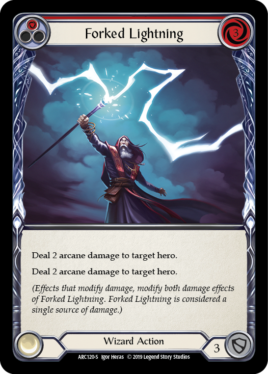 Forked Lightning [ARC120] Unlimited Edition Normal, Arcane Rising, Super Rare, ARC120