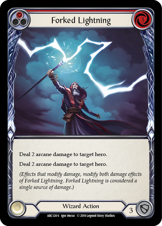 Forked Lightning [ARC120] Unlimited Edition Normal, Arcane Rising, Super Rare, ARC120