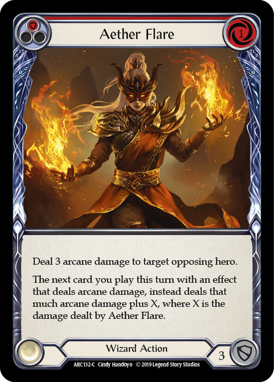 Aether Flare (Red) [ARC132] 1st Edition Normal, Arcane Rising, Common, ARC132