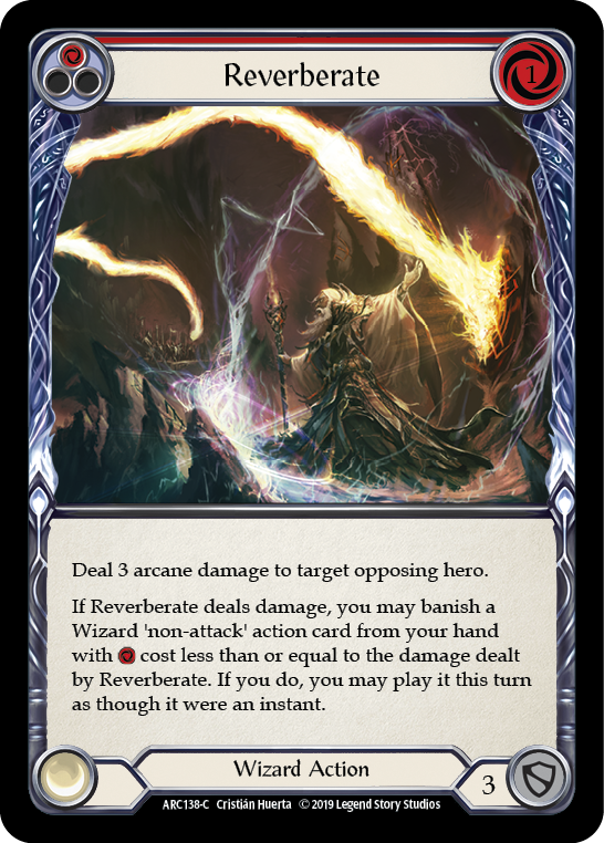 Reverberate (Red) [ARC138] Unlimited Edition Normal, Arcane Rising, Common, ARC138