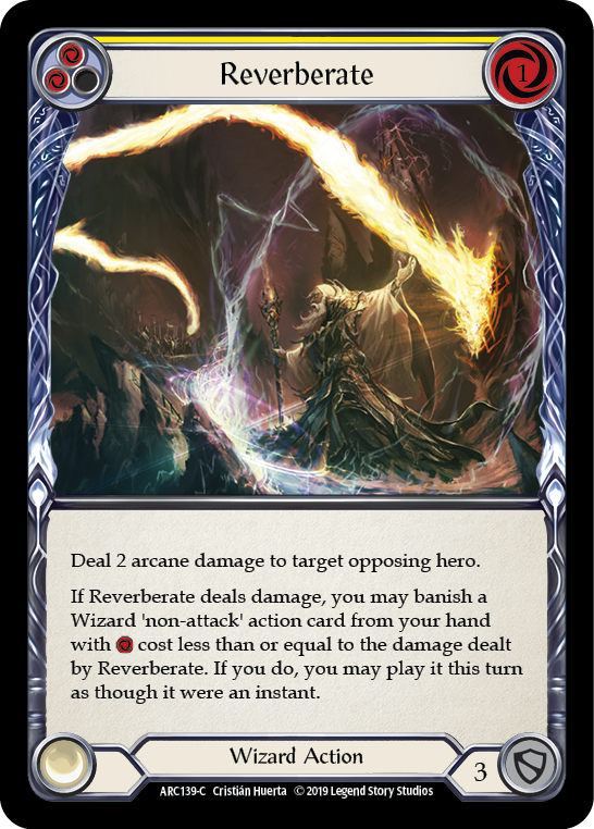 Reverberate (Yellow) [ARC139] Unlimited Edition Normal, Arcane Rising, Common, ARC139