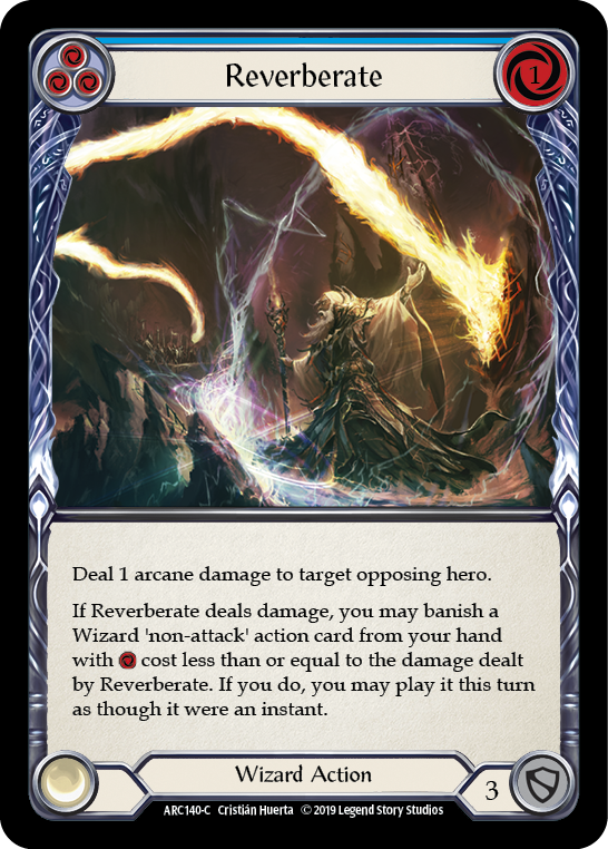 Reverberate (Blue) [ARC140] 1st Edition Normal, Arcane Rising, Common, ARC140