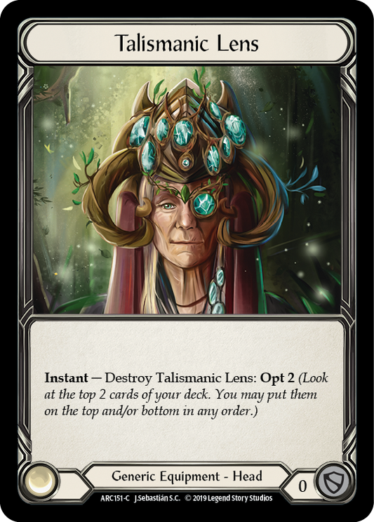 Talismanic Lens [ARC151] 1st Edition Cold Foil, Arcane Rising, Common, ARC151