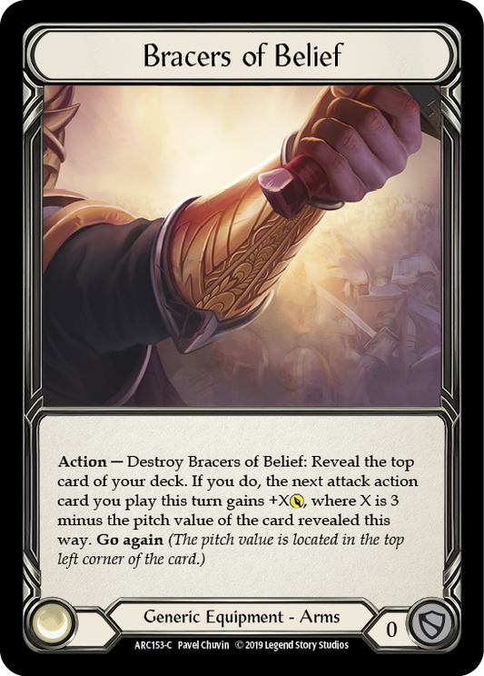 Bracers of Belief [ARC153] 1st Edition Normal, Arcane Rising, Common, ARC153