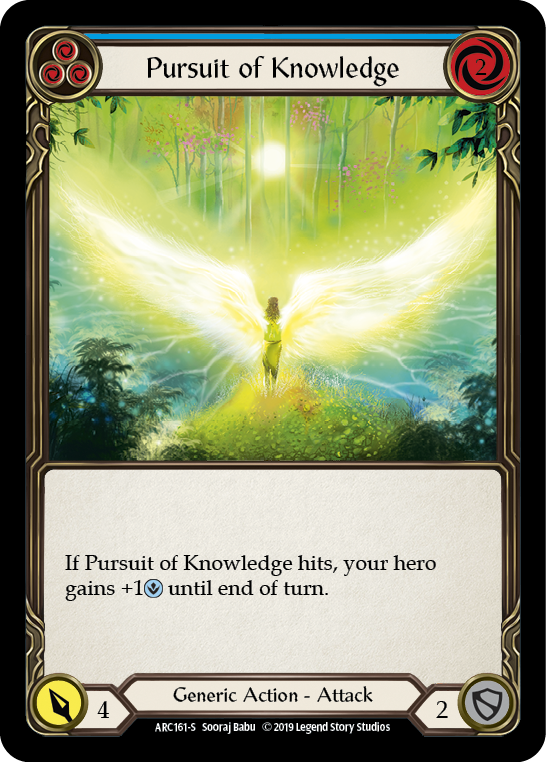 Pursuit of Knowledge [ARC161] Unlimited Edition Rainbow Foil, Arcane Rising, Super Rare, ARC161