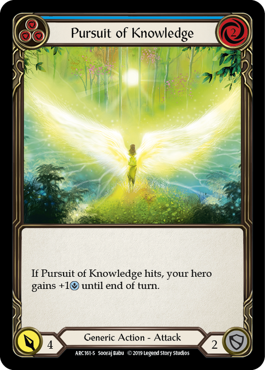 Pursuit of Knowledge [ARC161] Unlimited Edition Rainbow Foil, Arcane Rising, Super Rare, ARC161