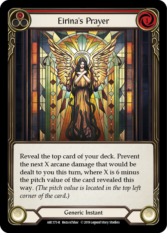 Eirina's Prayer (Red) [ARC173] Unlimited Edition Rainbow Foil, Arcane Rising, Rare, ARC173