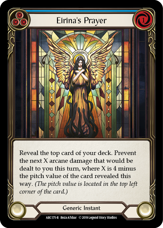 Eirina's Prayer (Blue) [ARC175] Unlimited Edition Rainbow Foil, Arcane Rising, Rare, ARC175