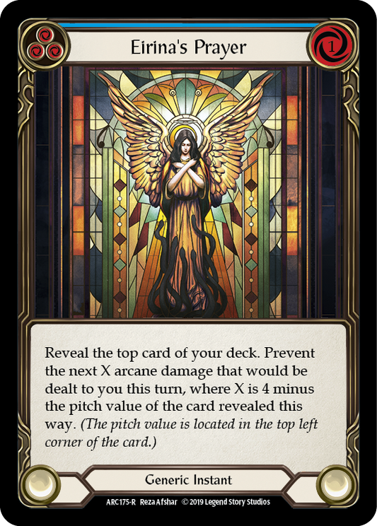 Eirina's Prayer (Blue) [ARC175] Unlimited Edition Rainbow Foil, Arcane Rising, Rare, ARC175