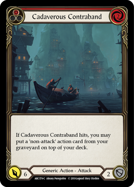 Cadaverous Contraband (Red) [ARC179] 1st Edition Normal, Arcane Rising, Common, ARC179