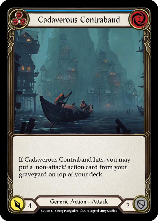 Cadaverous Contraband (Blue) [ARC181] Unlimited Edition Rainbow Foil, Arcane Rising, Common, ARC181