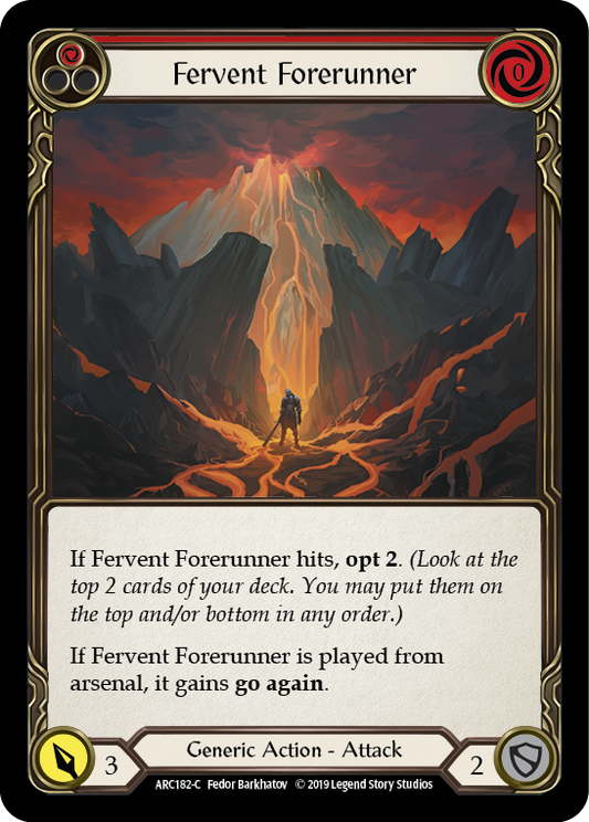 Fervent Forerunner (Red) [ARC182] 1st Edition Normal, Arcane Rising, Common, ARC182