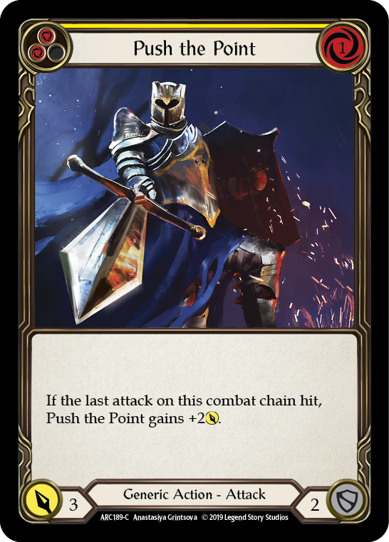 Push the Point (Yellow) [ARC189] Unlimited Edition Normal, Arcane Rising, Common, ARC189