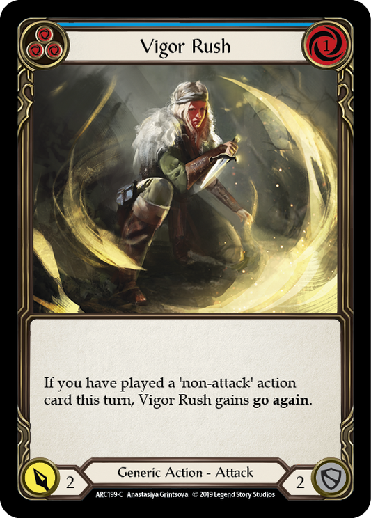 Vigor Rush (Blue) [ARC199] 1st Edition Normal, Arcane Rising, Common, ARC199