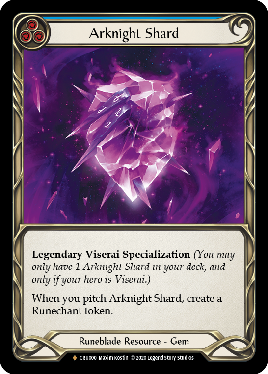 Arknight Shard [CRU000] Unlimited Edition Rainbow Foil, Crucible of War, Fabled, CRU000