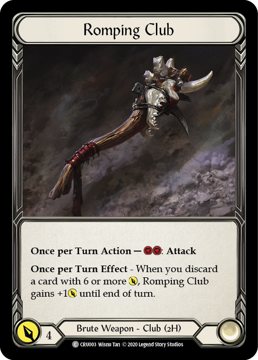 Romping Club [CRU003] Unlimited Edition Rainbow Foil, Crucible of War, Common, CRU003