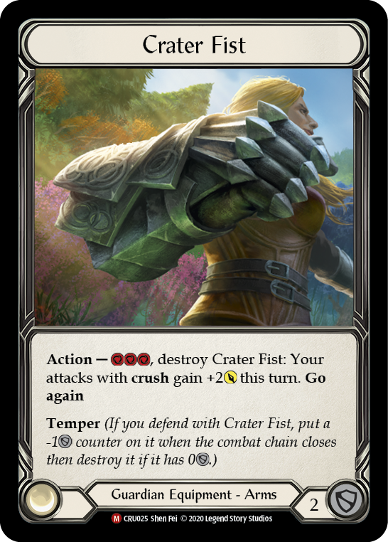 Crater Fist [CRU025] Unlimited Edition Rainbow Foil, Crucible of War, Majestic, CRU025