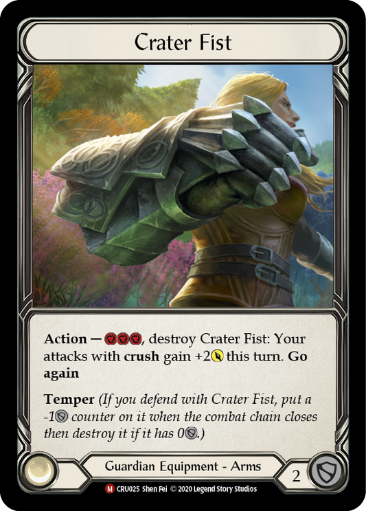 Crater Fist [CRU025] Unlimited Edition Rainbow Foil, Crucible of War, Majestic, CRU025