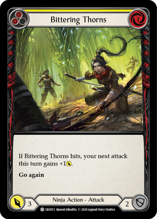 Bittering Thorns [CRU072] Unlimited Edition Rainbow Foil, Crucible of War, Common, CRU072