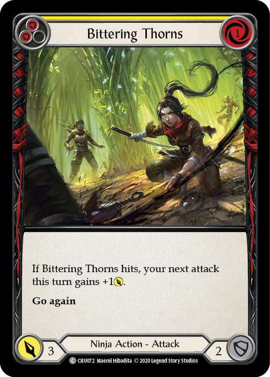 Bittering Thorns [CRU072] Unlimited Edition Rainbow Foil, Crucible of War, Common, CRU072