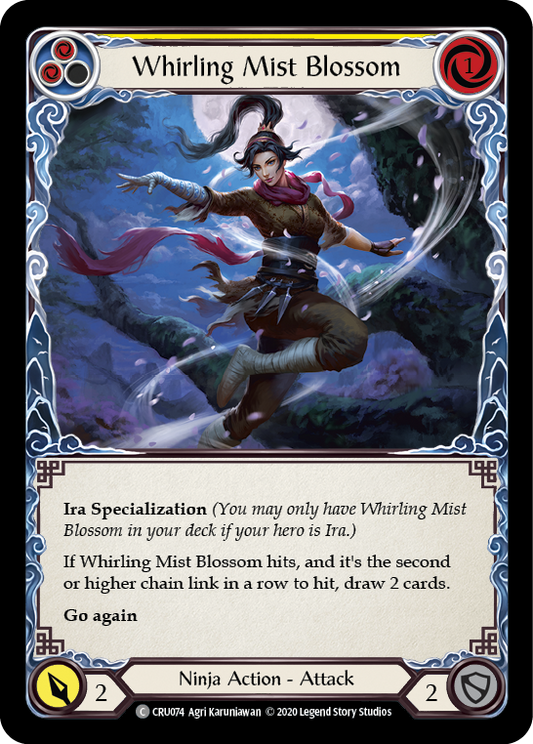 Whirling Mist Blossom [CRU074] Unlimited Edition Rainbow Foil, Crucible of War, Common, CRU074