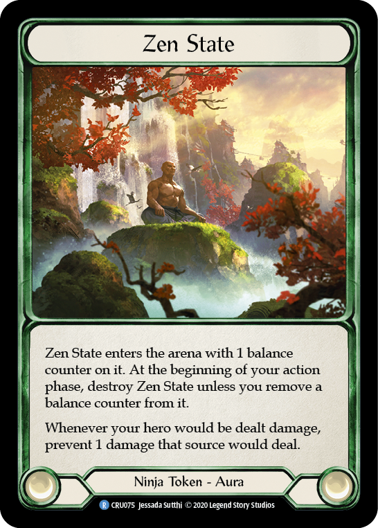 Zen State [CRU075] Unlimited Edition Rainbow Foil, Crucible of War, Rare, CRU075