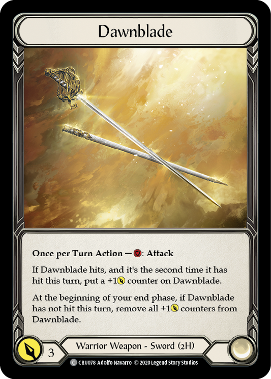 Dawnblade [CRU078] Unlimited Edition Rainbow Foil, Crucible of War, Common, CRU078