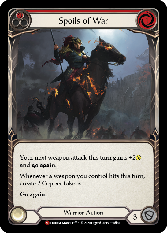 Spoils of War [CRU084] 1st Edition Rainbow Foil, Crucible of War, Majestic, CRU084