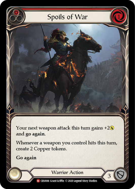 Spoils of War [CRU084] 1st Edition Rainbow Foil, Crucible of War, Majestic, CRU084