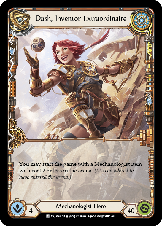 Dash, Inventor Extraordinaire [CRU098] 1st Edition Normal, Crucible of War, Common, CRU098