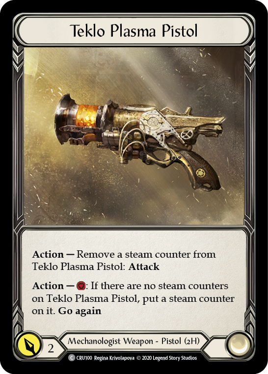 Teklo Plasma Pistol [CRU100] 1st Edition Normal, Crucible of War, Common, CRU100