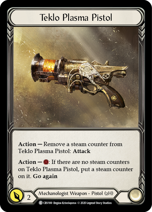 Teklo Plasma Pistol [CRU100] 1st Edition Normal, Crucible of War, Common, CRU100