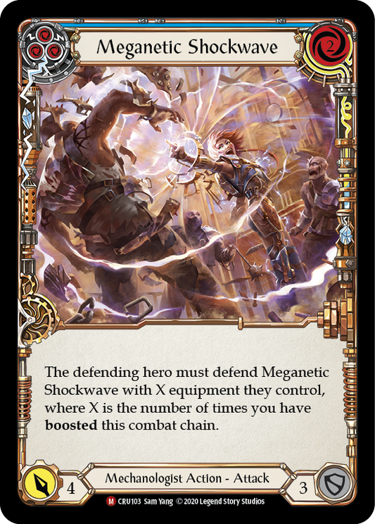 Meganetic Shockwave [CRU103] Unlimited Edition Rainbow Foil, Crucible of War, Majestic, CRU103