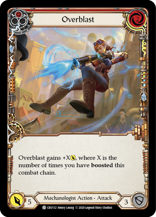 Overblast (Red) [CRU112] Unlimited Edition Rainbow Foil, Crucible of War, Common, CRU112