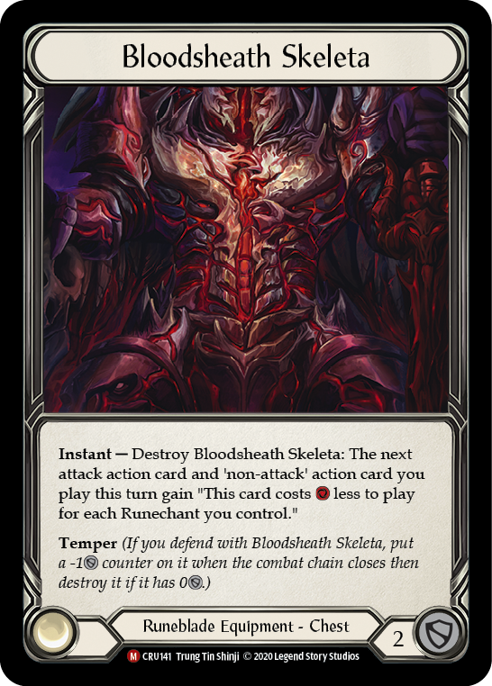 Bloodsheath Skeleta [CRU141] Unlimited Edition Rainbow Foil, Crucible of War, Majestic, CRU141