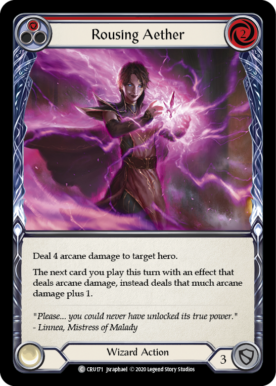 Rousing Aether (Red) [CRU171] Unlimited Edition Rainbow Foil, Crucible of War, Common, CRU171