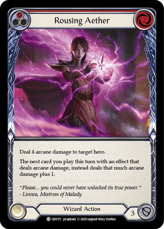 Rousing Aether (Red) [CRU171] Unlimited Edition Rainbow Foil, Crucible of War, Common, CRU171